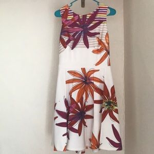 White + Floral summer dress